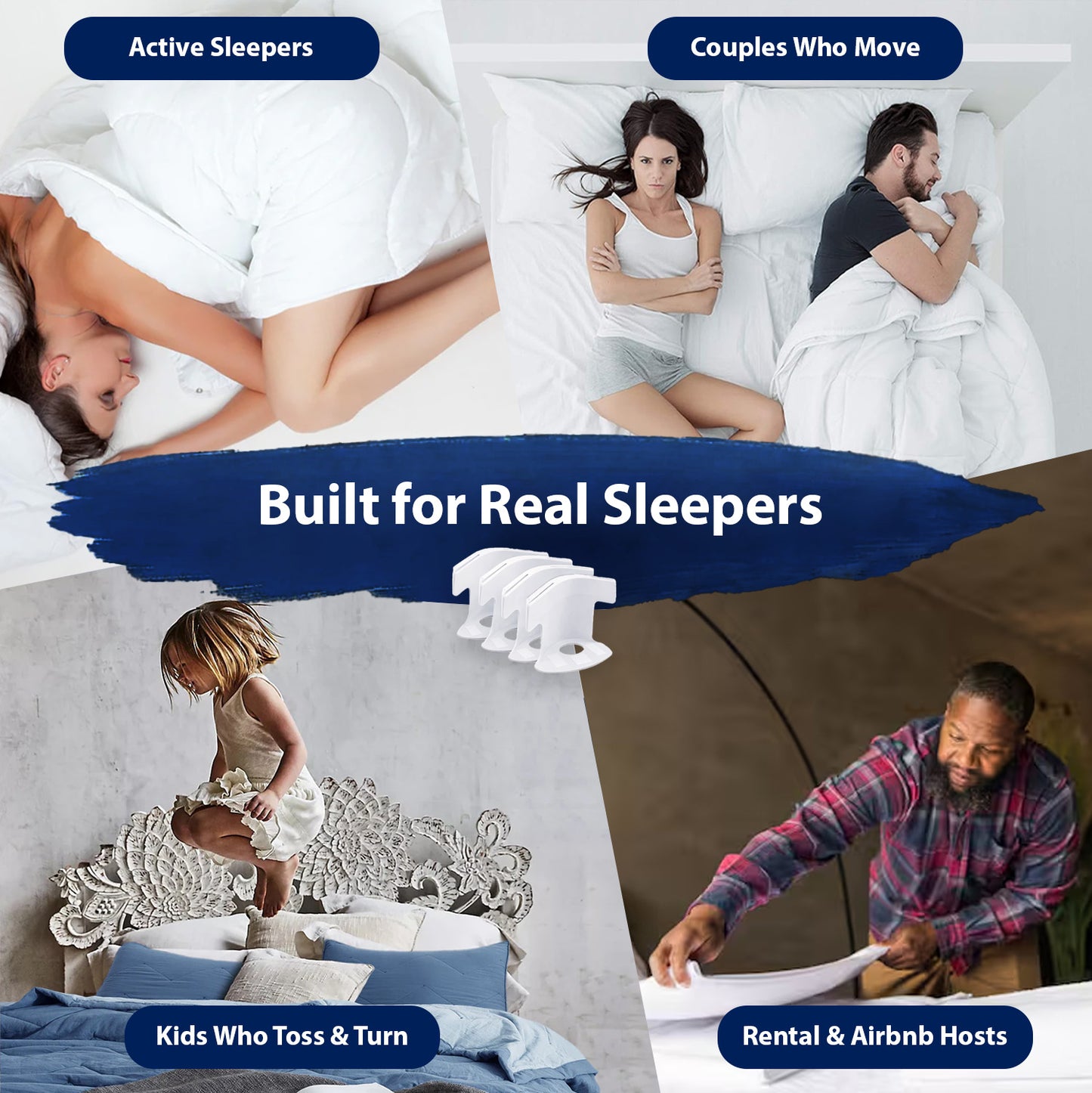 🔥 Flash Sale 70% OFF 🛏️ Alignora™ No-Slip Sheet Lock Holders (4PCs) 🔗 Stops Slipping Instantly