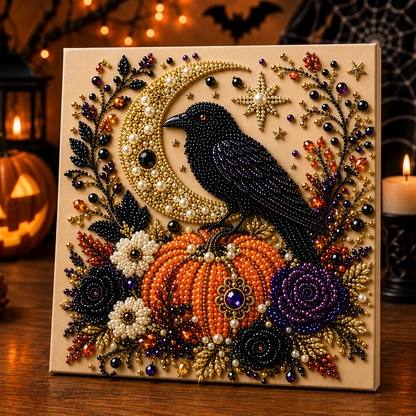 🎃HALLOWEEN PRE-SALE 70% OFF 🎃Spooky Pearl Magic DIY Art Kit – Enchanting Halloween Designs, 3D Beaded Craft