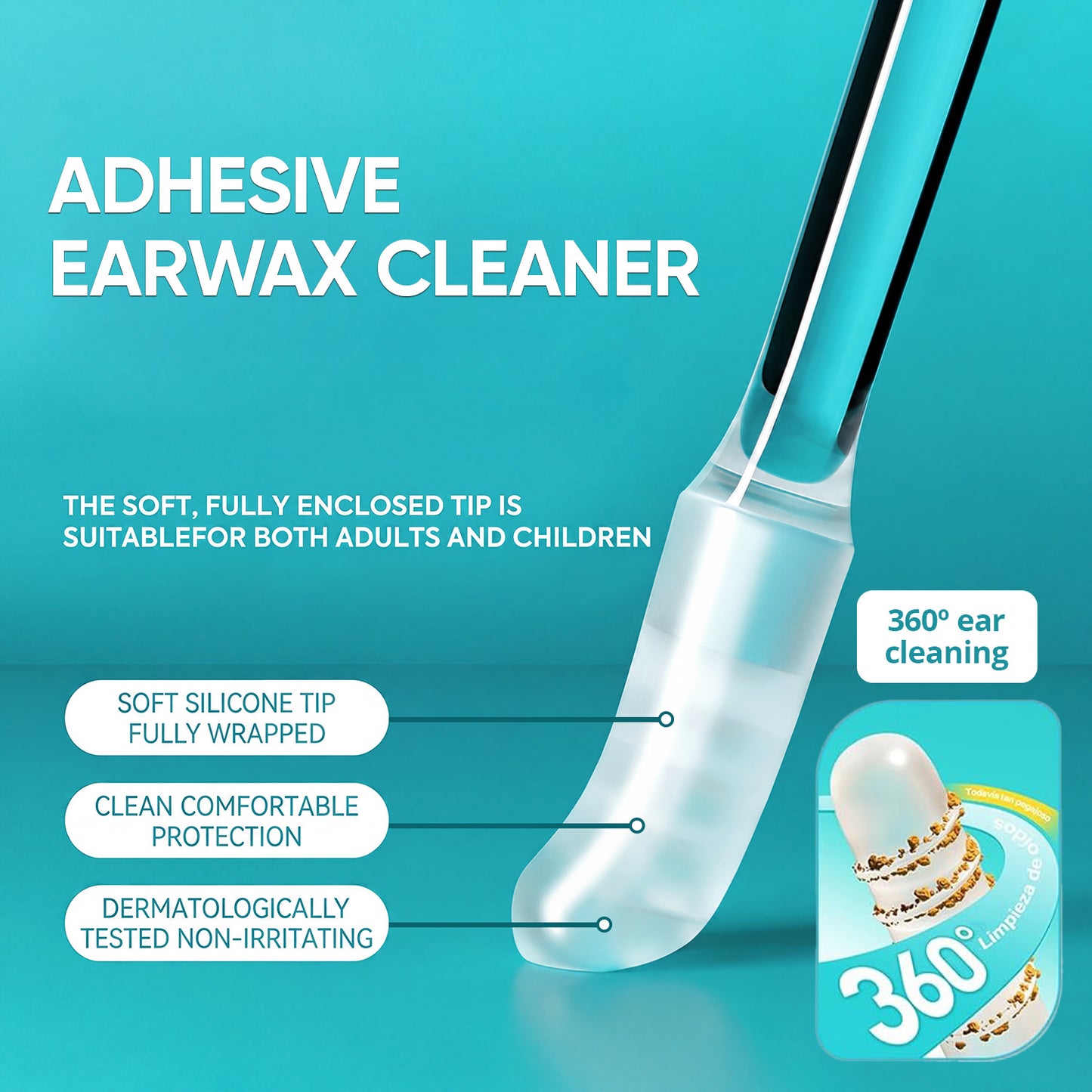💥 2026 Sale 50% OFF ✨ Adhesive Earwax Cleaner Tool - Gentle & Visible Ear Care