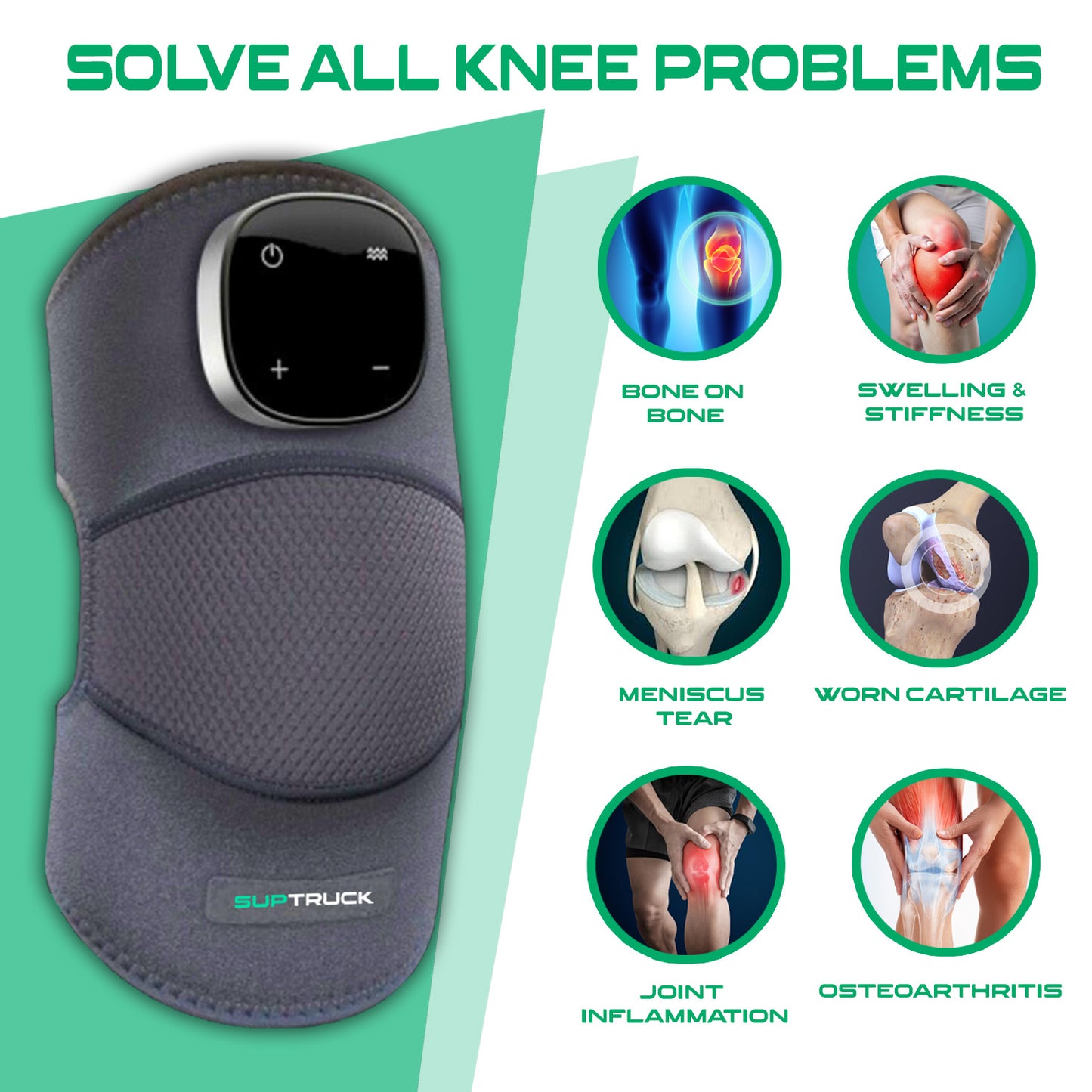 🔔2025 Limited 70% OFF ⏳ SUPTRUCK Advanced 3 in 1 Knee Recovery Massager 🔥 Solves All Knee Problems In 15 Minutes