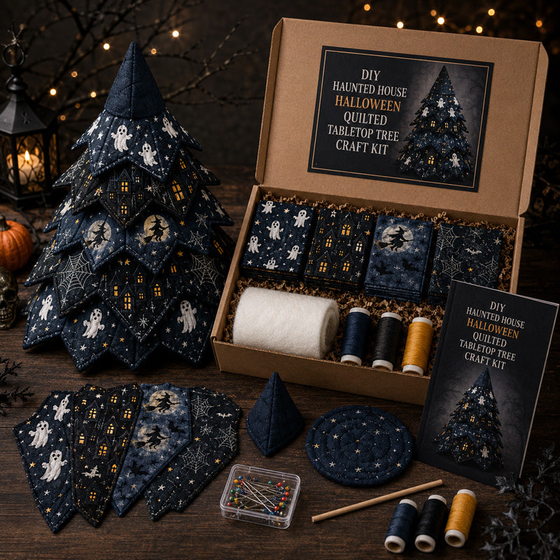 🔥 LAST DAY 59% OFF 🎃 Halloween Quilted Fabric Tree DIY Kit