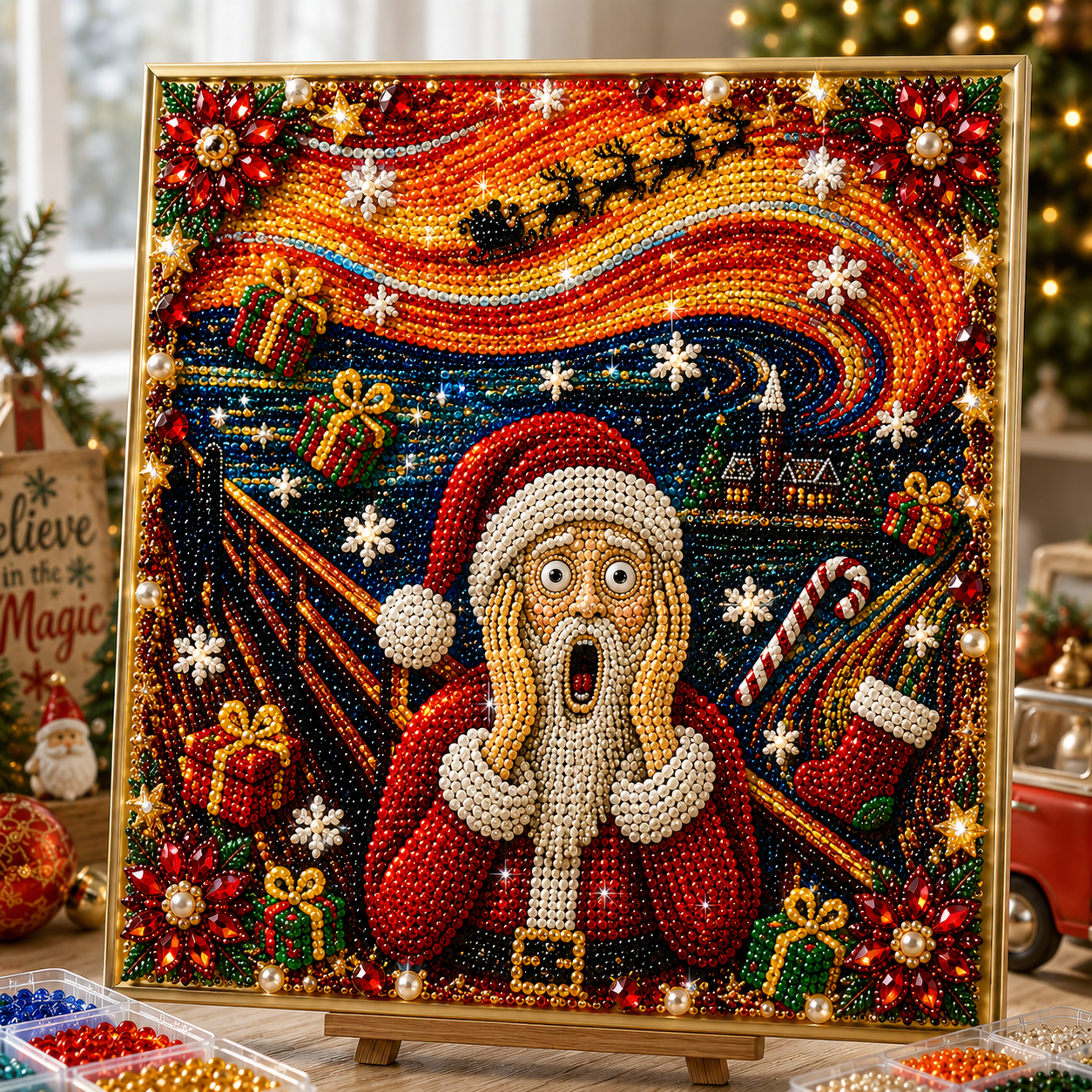 🔥 CHRISTMAS PRE-SALE 49% OFF 🎅 5D Santa Claus DIY Pearl Painting Art Kit