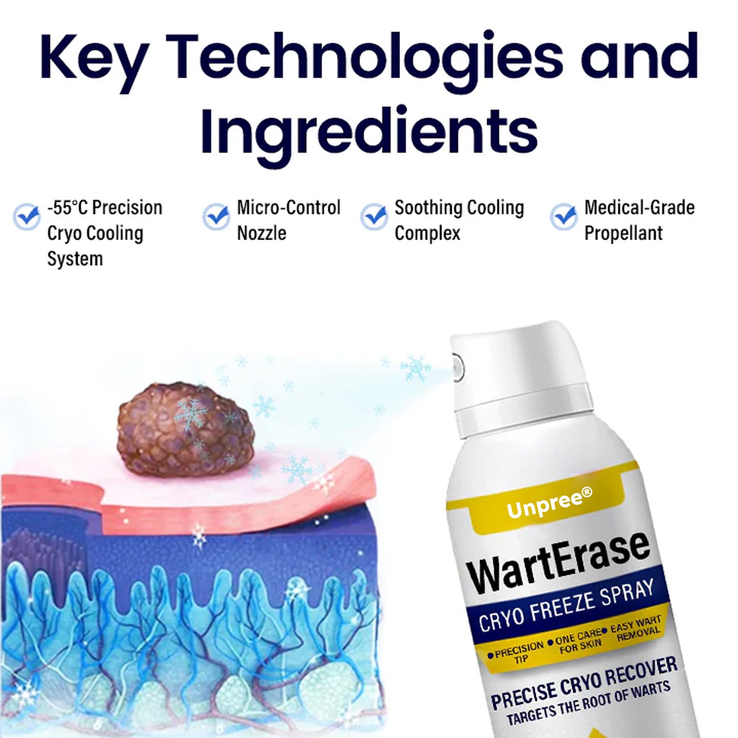 🔥 2026 Holiday Sale 70% OFF ✨ Unpree® WartErase Cryo Freeze Spray