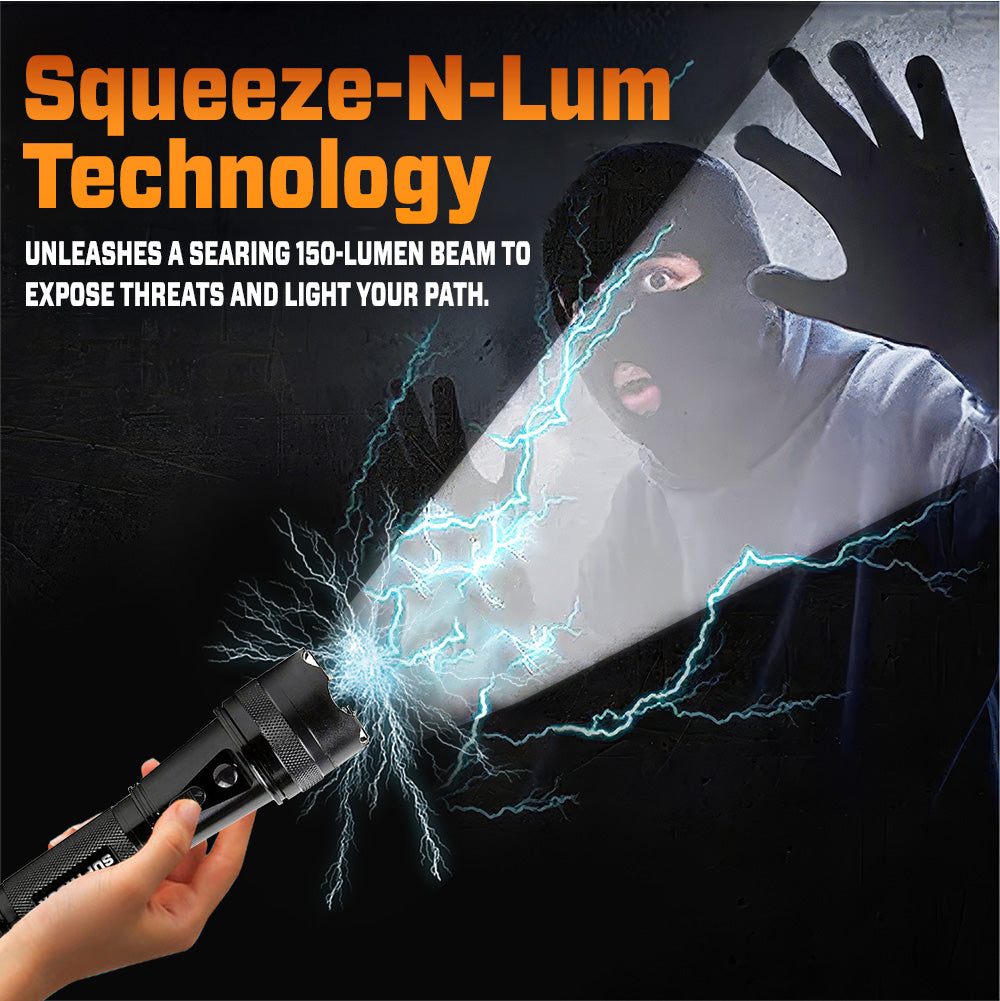 💥 2026 Upgrade 75% OFF ️🔦 SUPTRUCK™ VoltGuard X95 2in1 Stun Flashlight ⚡ Light in Dark, Power in Danger