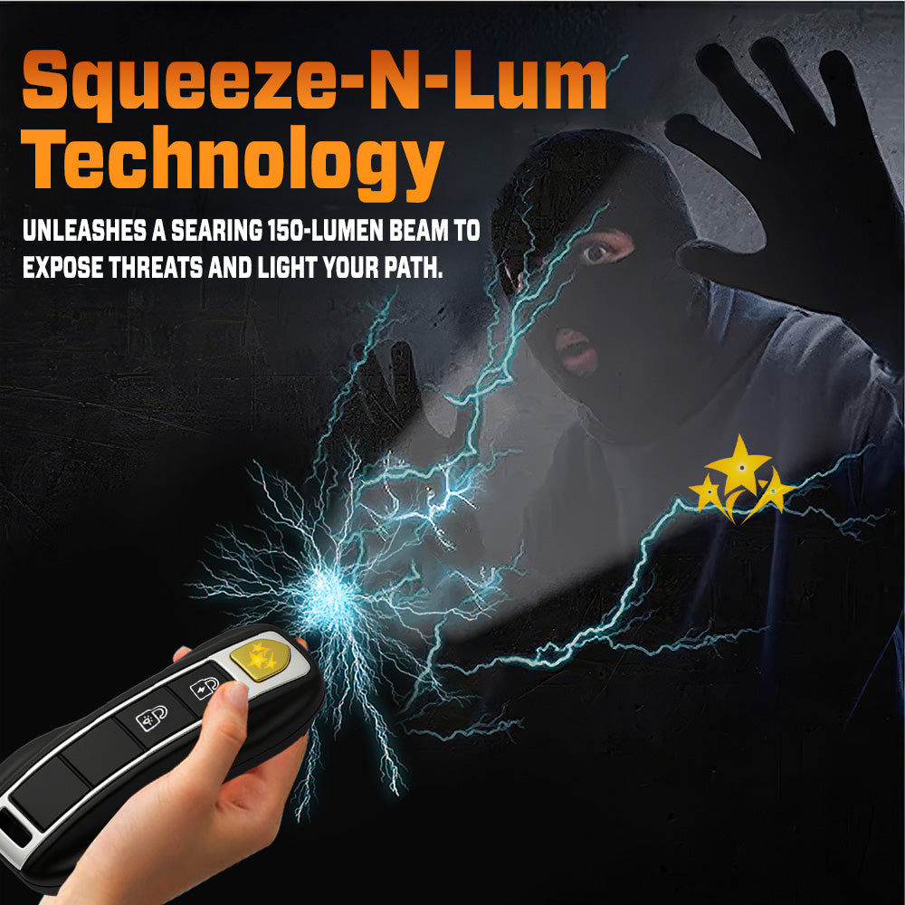 🛡️ Safety Alert 75% OFF ⚡️ 2025 Upgraded VOLTAX V57 Stun Flashlight Car Key
