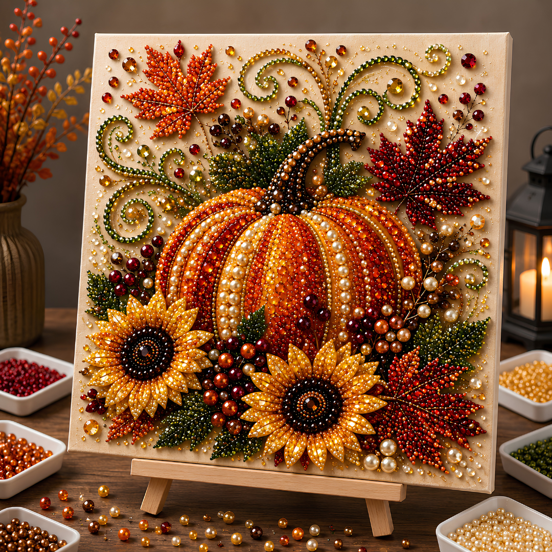 🔥 HOLIDAY SALE 49% OFF ✨ Harvest Holiday 3D Pearl Art DIY Kit