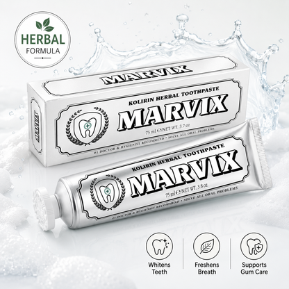 💥 LAST DAY 75% OFF ️🦷 Marvix™ Kolirin Herbal Toothpaste - Solve all Oral Problems