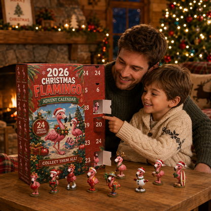 ❄️ EARLY CHRISTMAS SALE 70% OFF  🦩 2026 Christmas Flamingo Advent Calendar ❄️ 24 Days of Cute Surprises, Collectible Fun & Christmas Magic