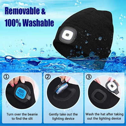❄️ EARLY CHRISTMAS 49% OFF 🔥 Rechargeable LED Beanie Hat (Unisex)