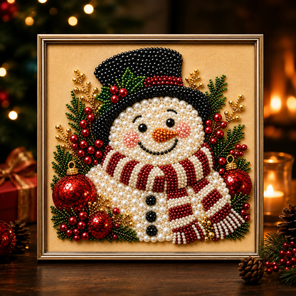 ❄️ CHRISTMAS SALE 49% OFF 🎄 6 Jolly Christmas 3D Diamond Pearl DIY Art Kit