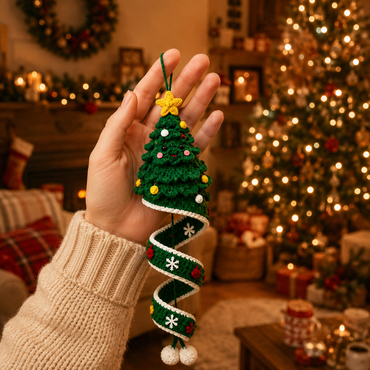 🎄 Early Christmas 49% OFF ✨ Crochet Spiral Snowman Ornament Pattern DIY Kit