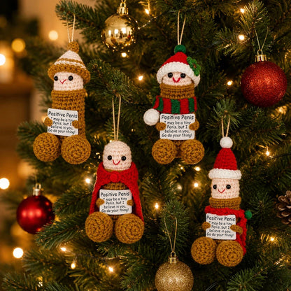 🎄 XMAS SALE 70% OFF 🎄 Peni Jolly Handmade Crochet Christmas Little Buddies Set – Funny Christmas Decoration & Gift
