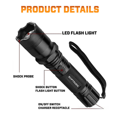 💥 2026 Upgrade 75% OFF ️🔦 SUPTRUCK™ VoltGuard X95 2in1 Stun Flashlight ⚡ Light in Dark, Power in Danger