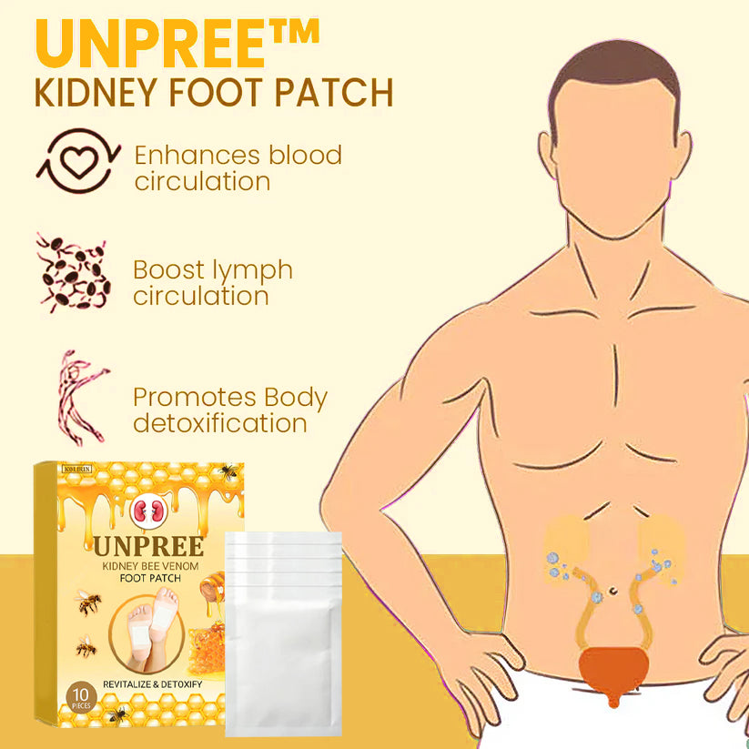 Unpree™ Bee Venom Kidney Foot Patch - Detox and Revitalize Naturally