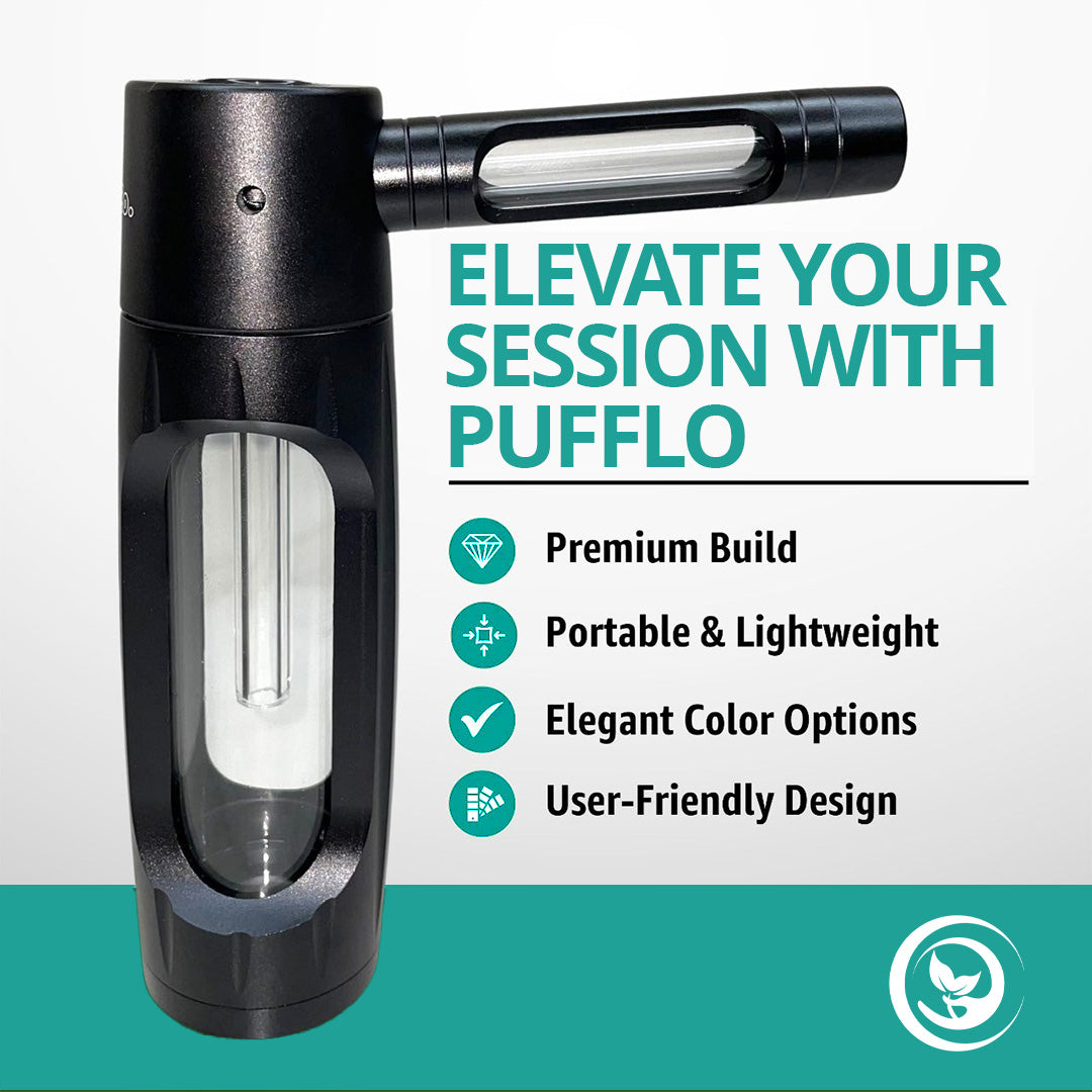 Pufflo™ Pure Flavor Smoking Bottle. Clean Taste. Filtered Draw.