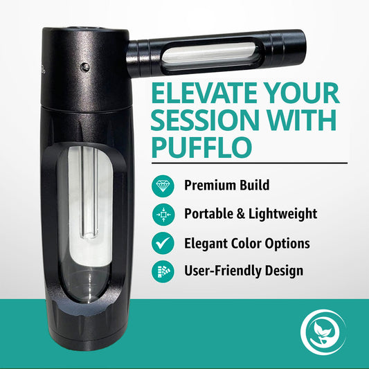 Pufflo™ Pure Flavor Smoking Bottle. Clean Taste. Filtered Draw.