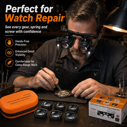 💥 LAST DAY 49% OFF 🔍 24X LED Hands-Free Magnifier for Precision Work 💡