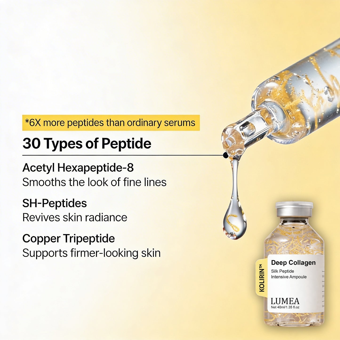 💥 2026 Sale 70% OFF ✨ KOLIRIN™ LUMEA Deep Collagen Silk Peptides Serum