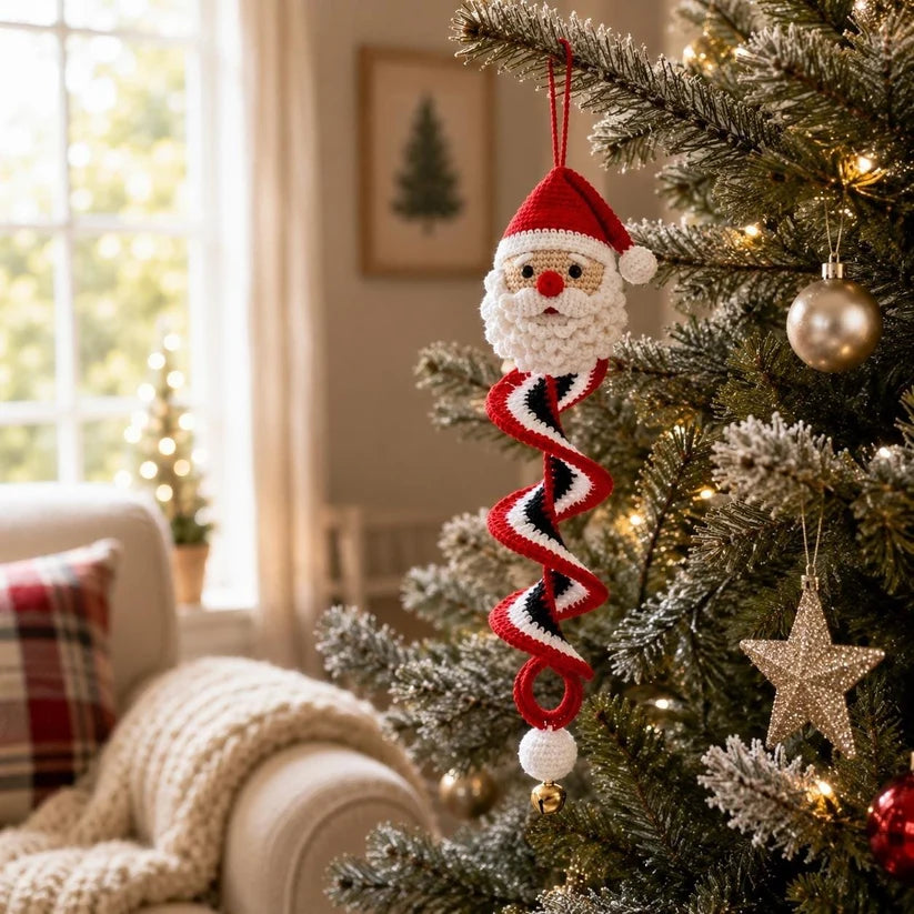 🎄 Early Christmas 49% OFF ✨ Crochet Spiral Snowman Ornament Pattern DIY Kit