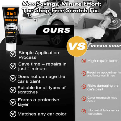 🔥 Hot Sale 70% OFF 🔥 Homivex™ 3 in 1 Car Scratch Remover Wax For All Vehicles