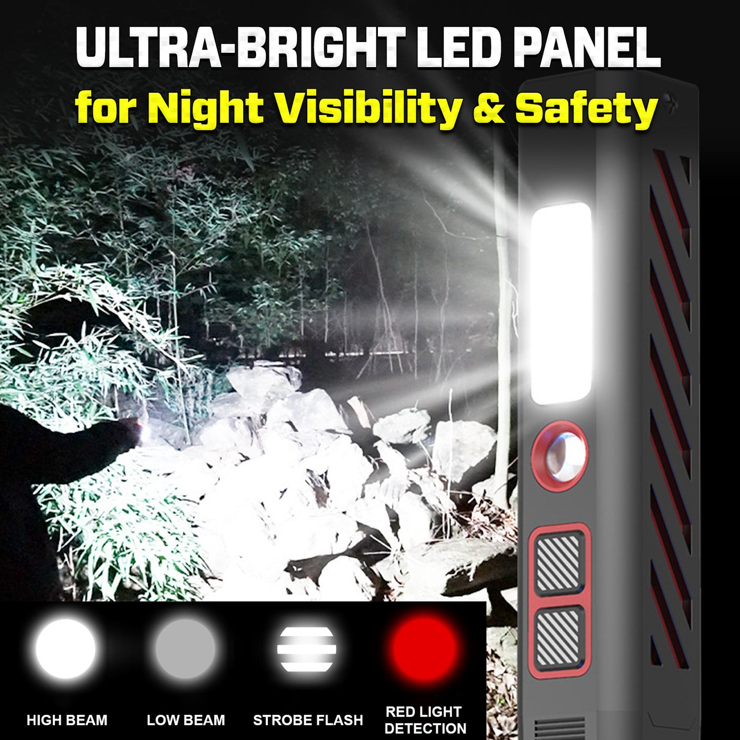 2026 Upgraded GuardX™ Tactical 5in1 Stun Survival Flashlight ⚡ One Tool, Total Protection