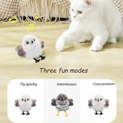 2025 Upgrade Interactive Flapping & Chirping Bird Cat Toy