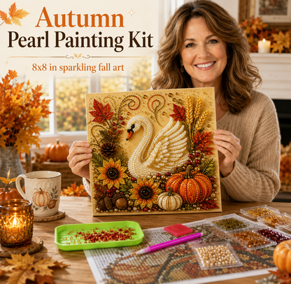 🔥Last Day 49% OFF🔥Autumn Harvest Festival Pearl Painting Kit – Relaxing DIY Fall Craft