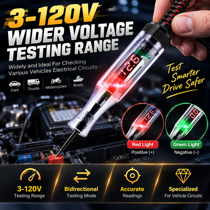 ⏰ LIMITED-TIME 49% OFF 🔥 Automotive Circuit Tester Pen (3V-120V)