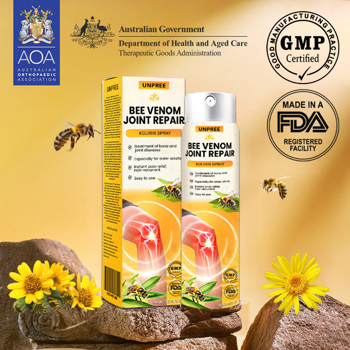 🚨2025 EXCLUSIVE SALE: 70% OFF⏳Unpree™ Kolirin Bee Venom Joint Repair Spray