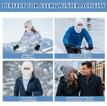 🎄 Early Christmas 70% OFF 🌡️ FancyStar™ 4-in-1 Beanie Winter Hat (Integrated Mask, Neck & Ears Warmer)