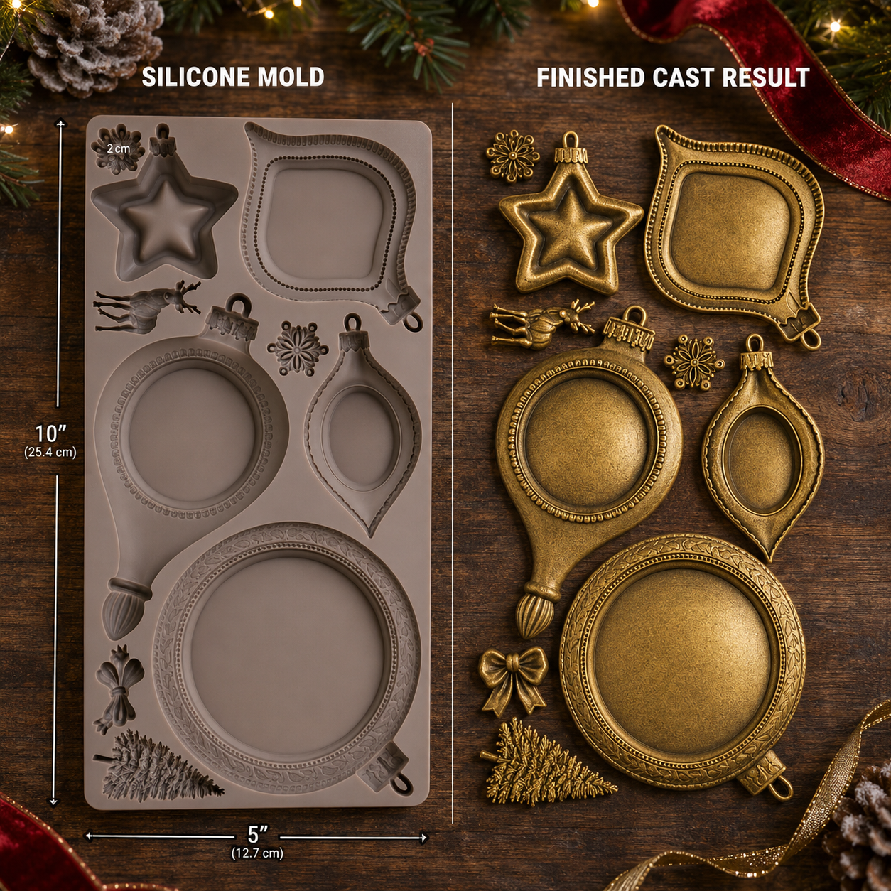 🎄 HOLIDAY 49% OFF ⛄ NOEL ELEGANCE Baubles - Silicone Molds for Christmas Crafts