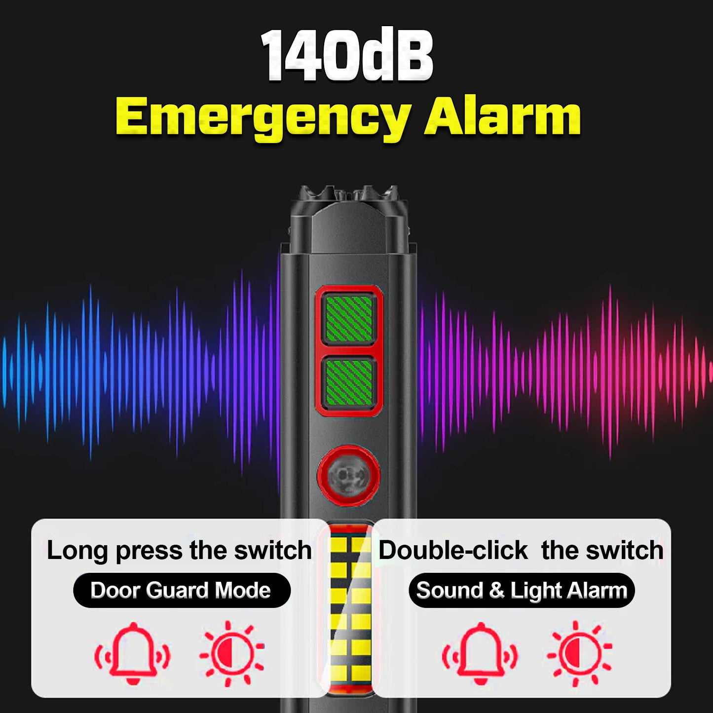2026 Upgraded GuardX™ Tactical 5in1 Stun Survival Flashlight ⚡ One Tool, Total Protection