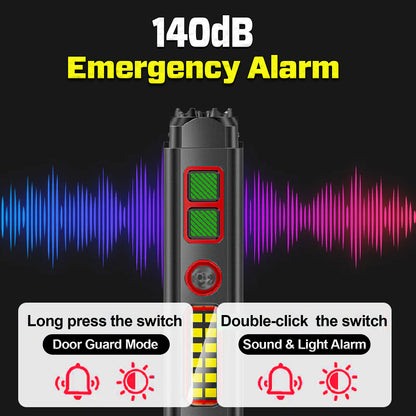 2026 Upgraded GuardX™ Tactical 5in1 Stun Survival Flashlight ⚡ One Tool, Total Protection