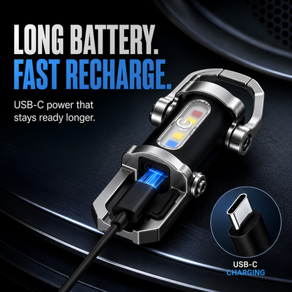 ⏰ TODAY ONLY 49% OFF 🔥 PocketBeam™ Rechargeable Keychain Flashlight