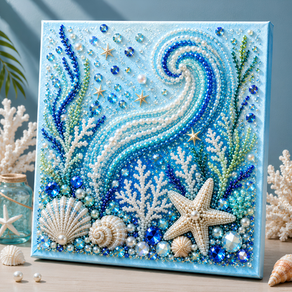 🔥 LIMITED TIME 49% OFF 🌊 Ocean Dreams DIY Pearl Art Kit ✨