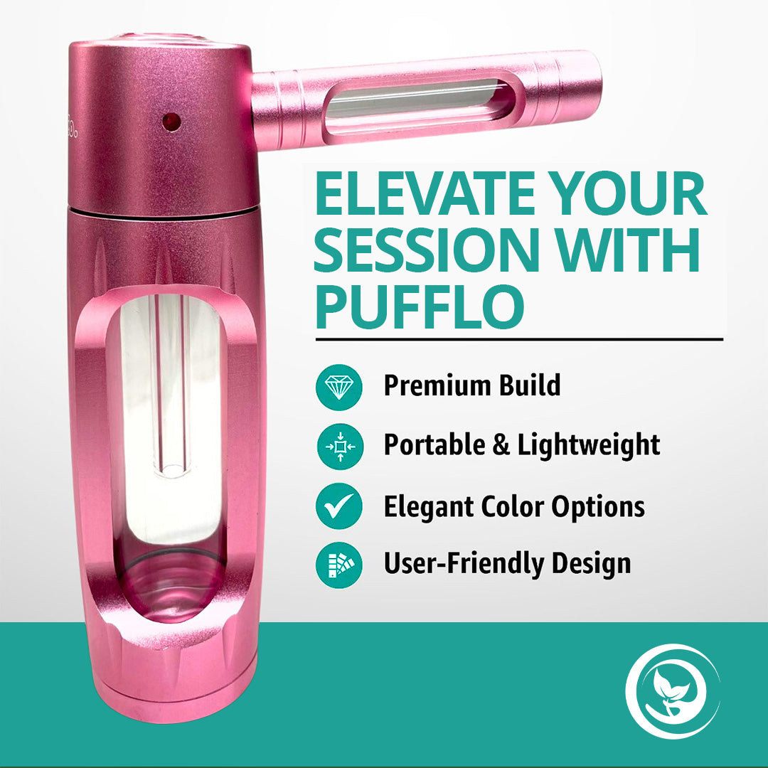Pufflo™ Pure Flavor Smoking Bottle. Clean Taste. Filtered Draw.