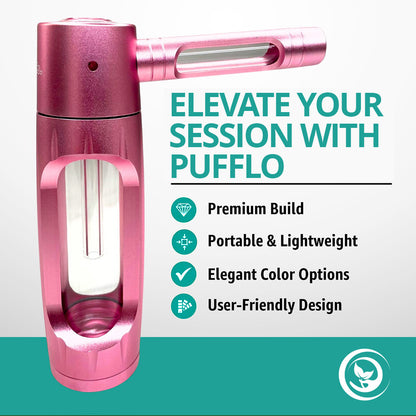 Pufflo™ Pure Flavor Smoking Bottle. Clean Taste. Filtered Draw.