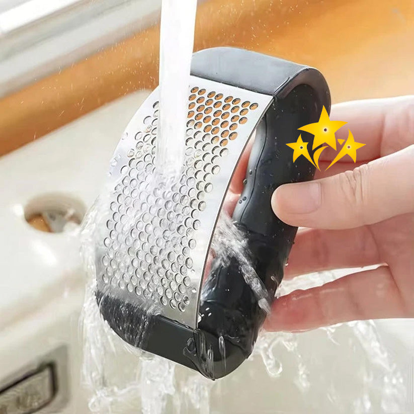 ✨ HOLIDAY SALE 49% OFF 🧄 Ergonomic Stainless Steel Garlic Press Rocker