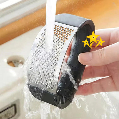 ✨ HOLIDAY SALE 49% OFF 🧄 Ergonomic Stainless Steel Garlic Press Rocker