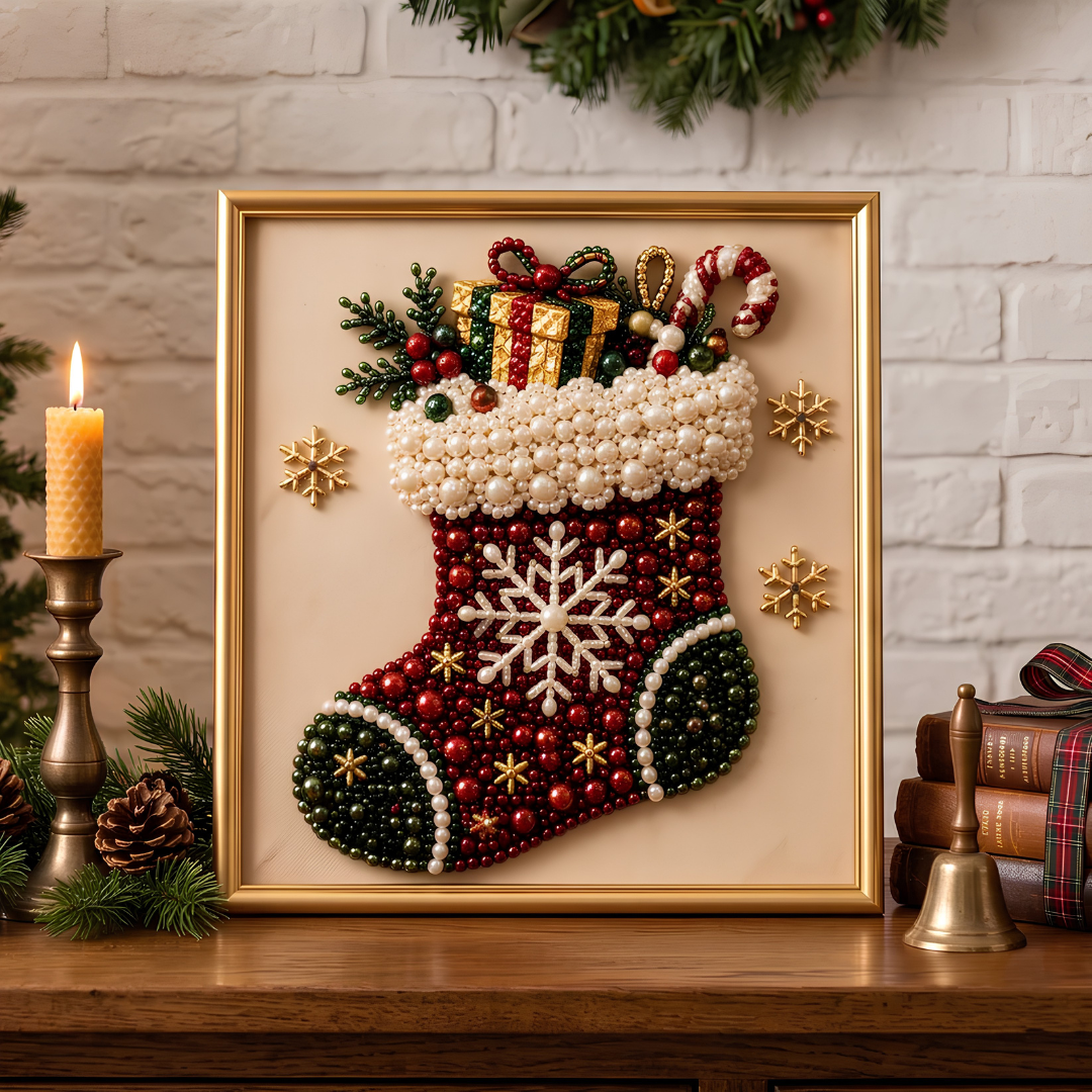 ❄️ EARLY CHRISTMAS SALE 49% OFF 🎄 Christmas DIY Diamond Pearl Art Kit ✨