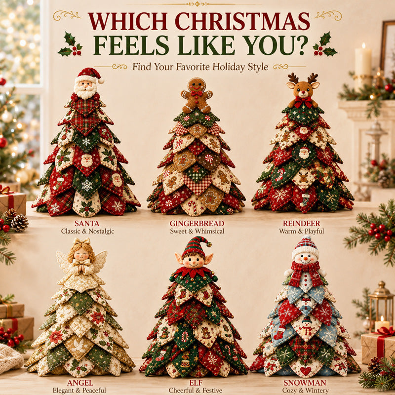 ☃️ LAST DAY 59% OFF 🎄 6 DIY Quilted Christmas Tree Kit