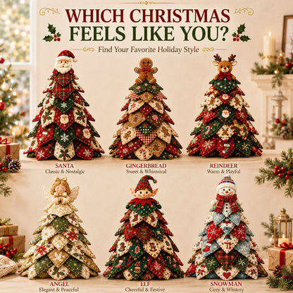 ☃️ LAST DAY 59% OFF 🎄 6 DIY Quilted Christmas Tree Kit