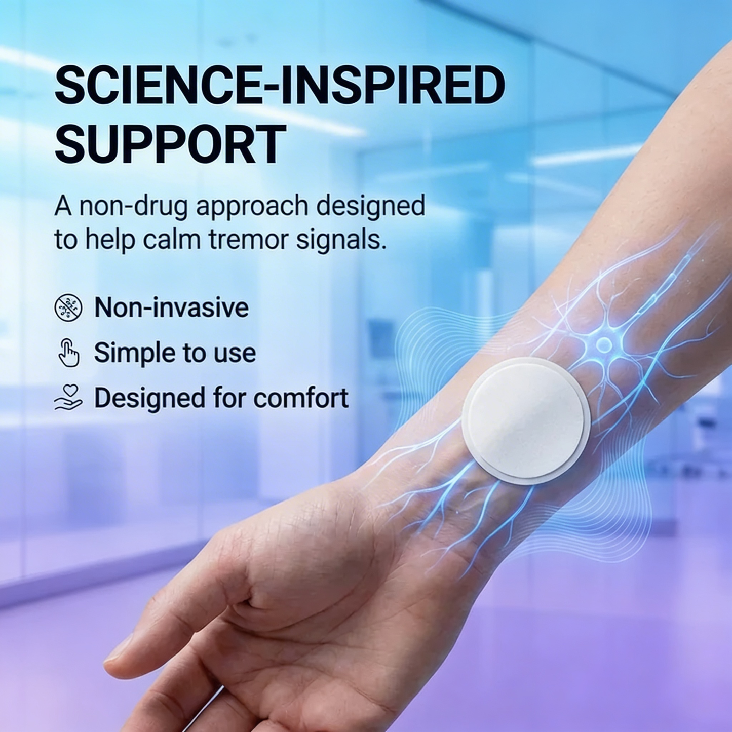 🔥 Hot Sale 70% OFF 🔥 Steadix™ Hands Tremor Control Patch | Drug-Free, Non-Invasive
