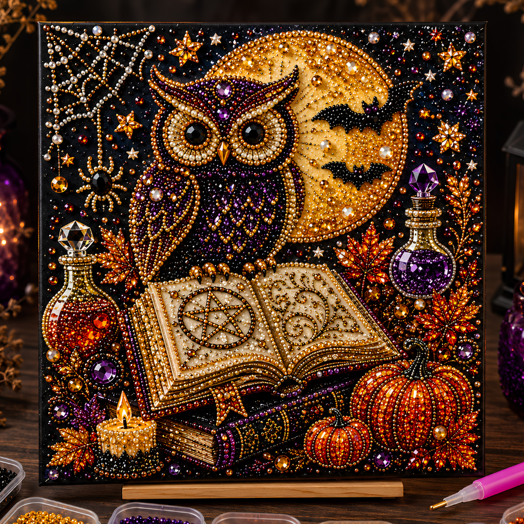 🎃 HALLOWEEN SALE 49% OFF 👻 Halloween Sparkle DIY Pearl Art Kit ✨