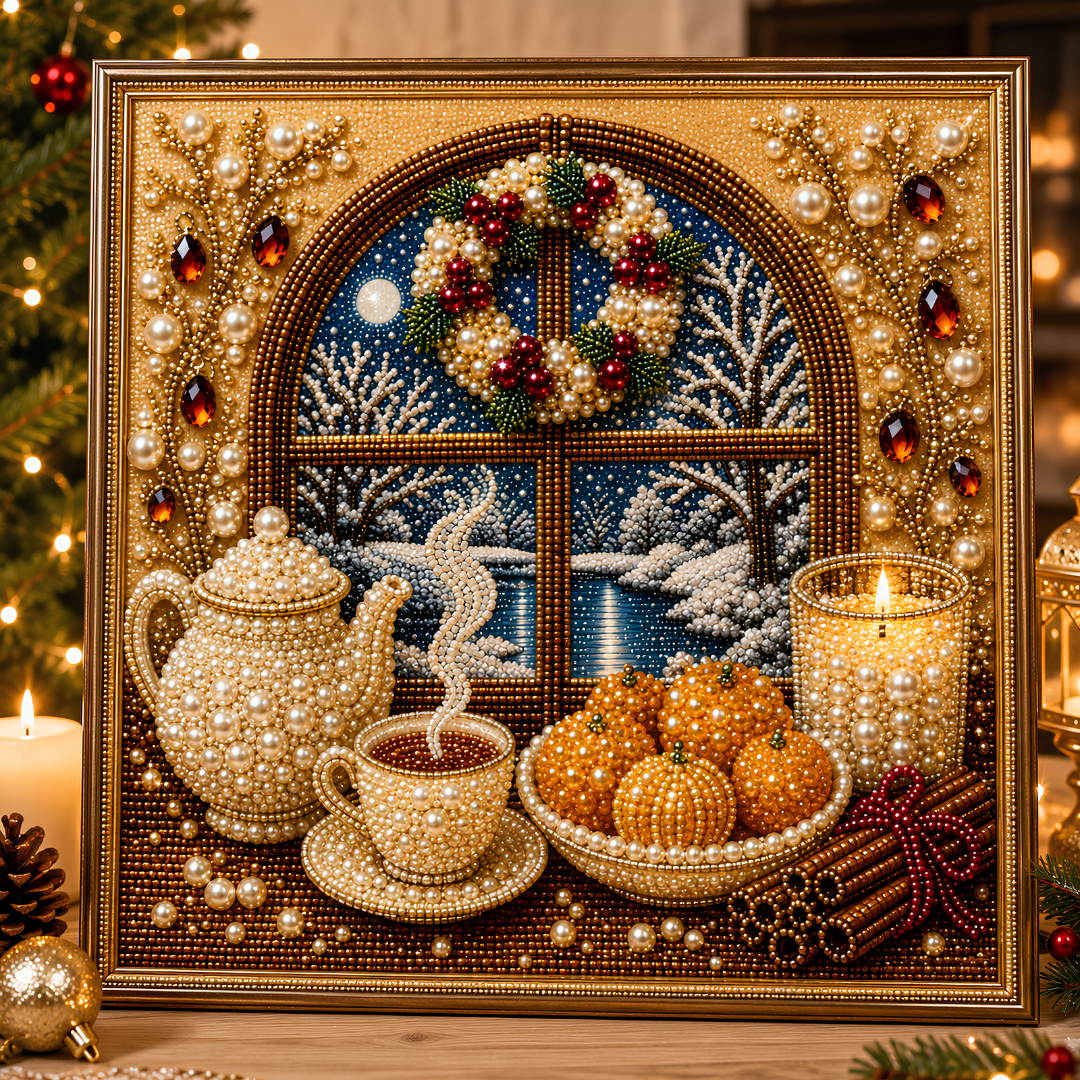 🎄 CHRISTMAS SPECIAL 49% OFF ⏰ Sparkling Christmas 3D Pearl Art DIY Kit ✨