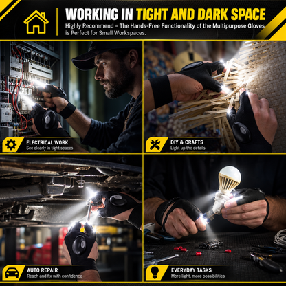 🔥 LAST DAY 49% OFF ⚡ 2026 Upgrade Hands-Free LED Flashlight Gloves