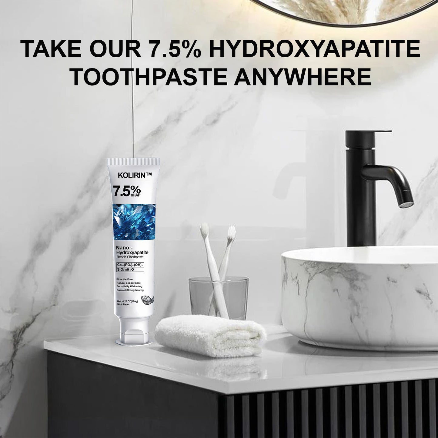 💥 2026 Big Sale 60% OFF ️🦷 KOLIRIN™ Hydroxyapatite Enamel Repair Dental Toothpaste