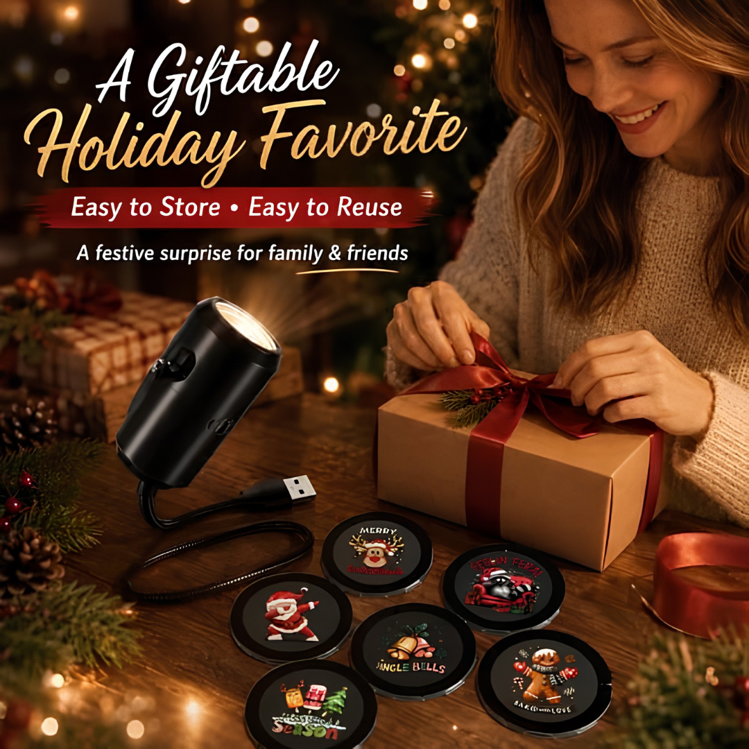 🎄 HOLIDAY SALE 50% OFF 🎃 Plug-n-Play HD Scene Projector ✨