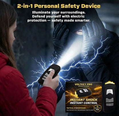 💥 2026 Hot Sale 75% OFF ️🔦 SUPTRUCK™ VoltKey Pro Stun Car Keychain ⚡