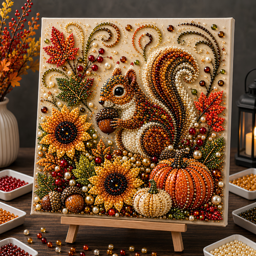🔥 HOLIDAY SALE 49% OFF ✨ Harvest Holiday 3D Pearl Art DIY Kit